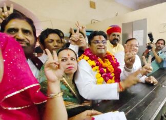 Yashpal Gehlot filed nomination as Congress candidate from Bikaner East.