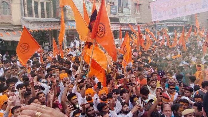 City colored in saffron, chants of Jai Shri Ram echoed, Indian New Year celebrated with enthusiasm