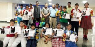 Ten year old boy Daksh Singh won the inter school chess competition.