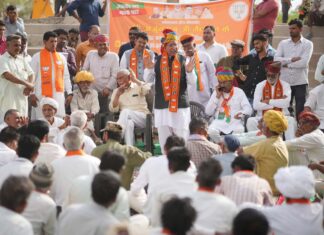 Public relations of BJP candidate Arjunram Meghwal in Kolayat, Deshnok and Barsinghsar.